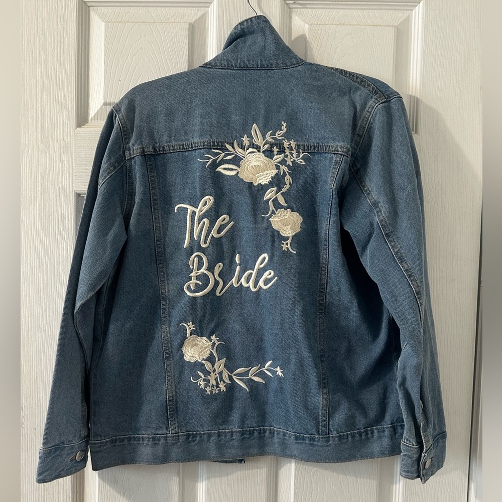 Vintage Style “The Bride” Denim Jacket from David’s Bridal (Medium)